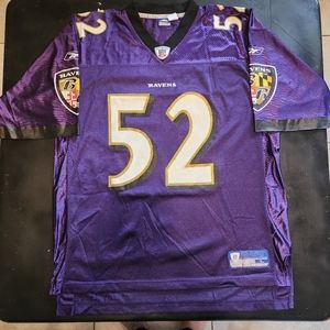 Ray Lewis, Baltimore Ravens authentic on field Jersey.